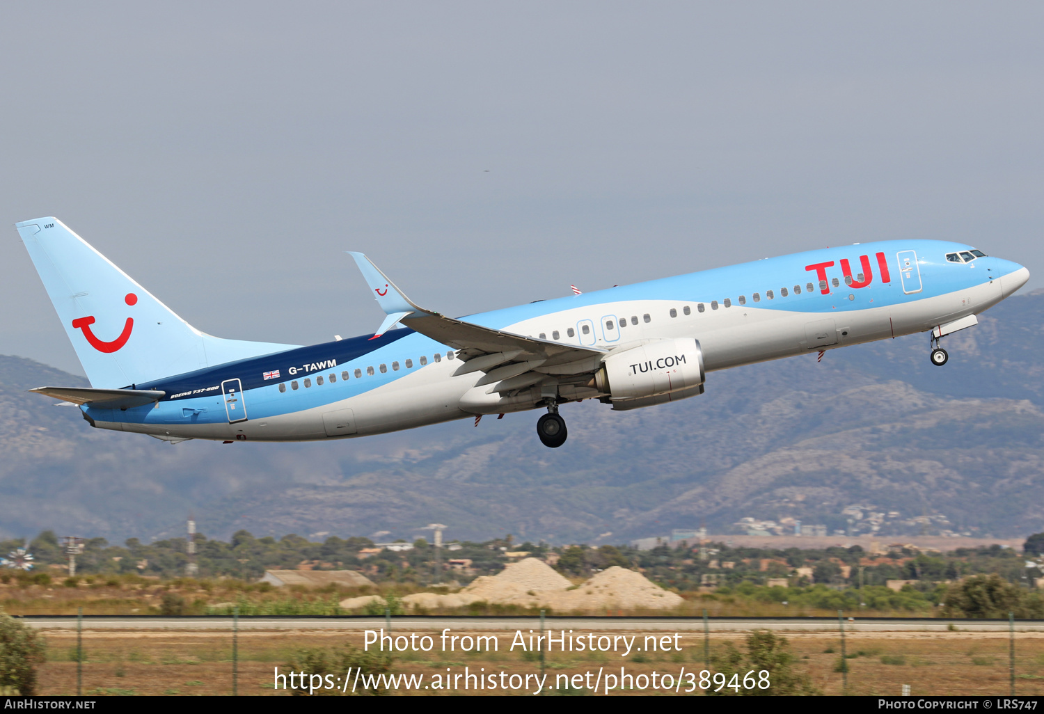 Aircraft Photo of G-TAWM | Boeing 737-8K5 | TUI | AirHistory.net #389468