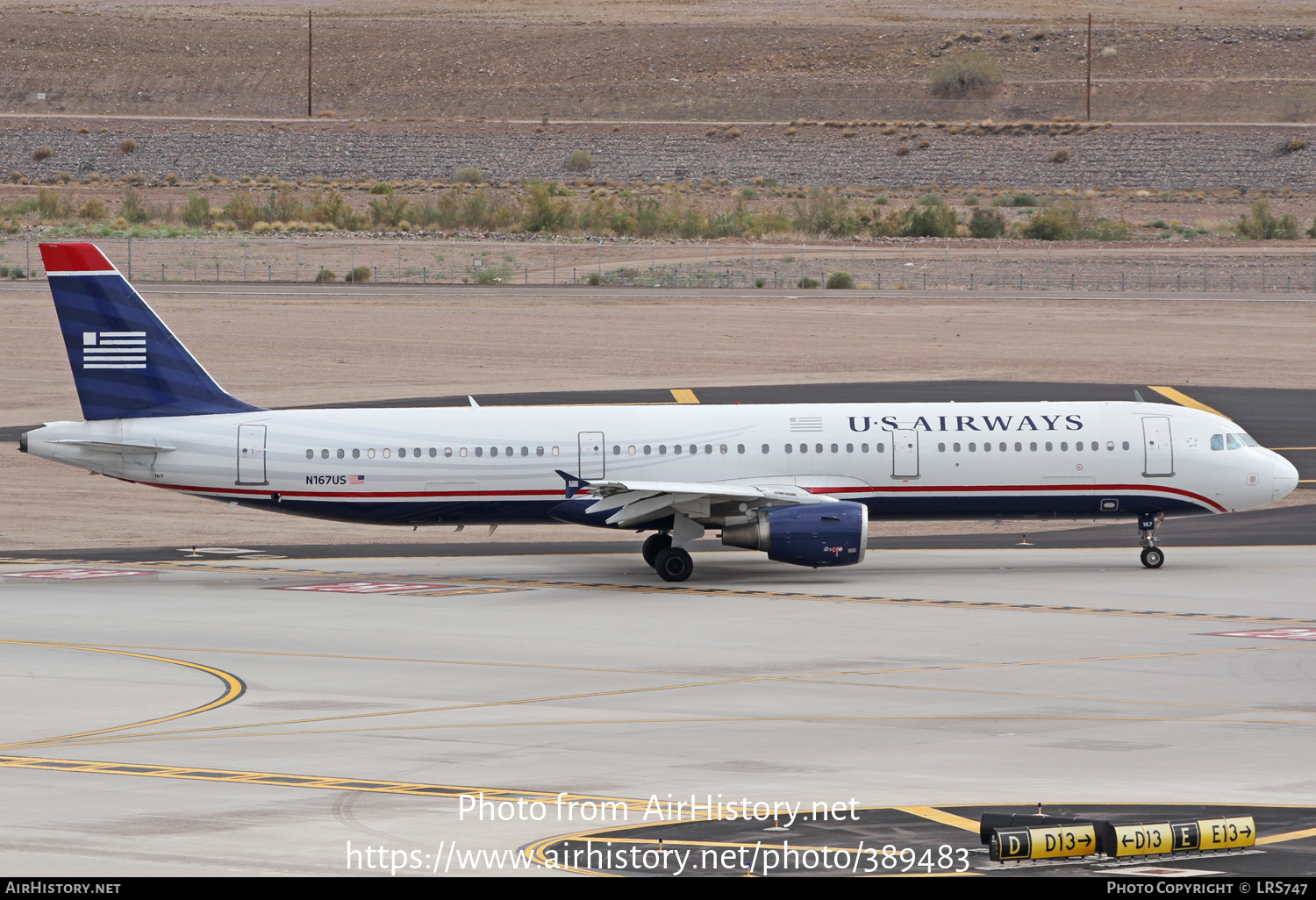 Aircraft Photo of N167US | Airbus A321-211 | US Airways | AirHistory.net #389483