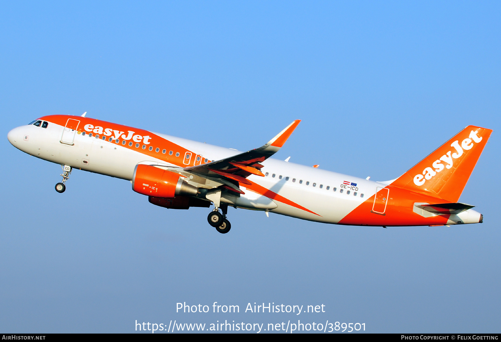 Aircraft Photo of OE-ICD | Airbus A320-214 | EasyJet | AirHistory.net #389501