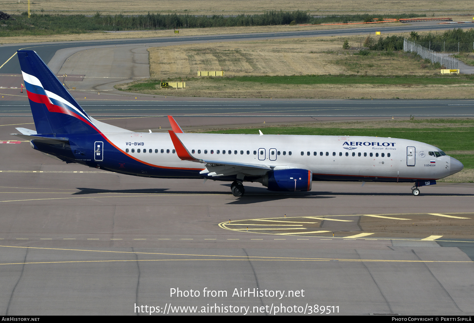 Aircraft Photo of VQ-BWB | Boeing 737-8LJ | Aeroflot - Russian Airlines | AirHistory.net #389511