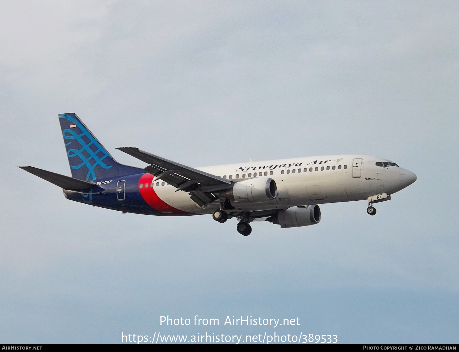 Aircraft Photo of PK-CKF | Boeing 737-3Y0 | Sriwijaya Air | AirHistory.net #389533