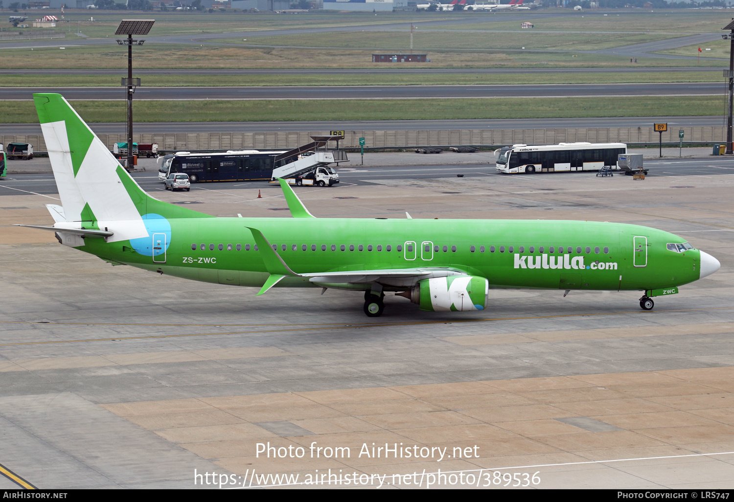 Aircraft Photo of ZS-ZWC | Boeing 737-8LD | Kulula | AirHistory.net #389536