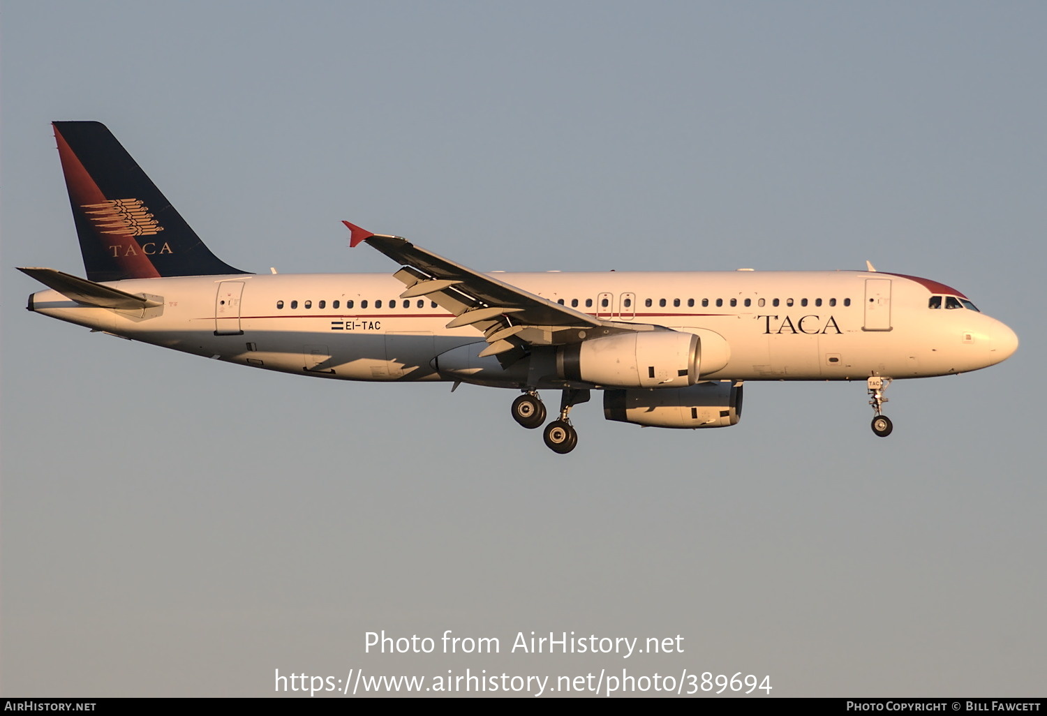 Aircraft Photo of EI-TAC | Airbus A320-233 | TACA - Transportes Aéreos Centro Americanos | AirHistory.net #389694