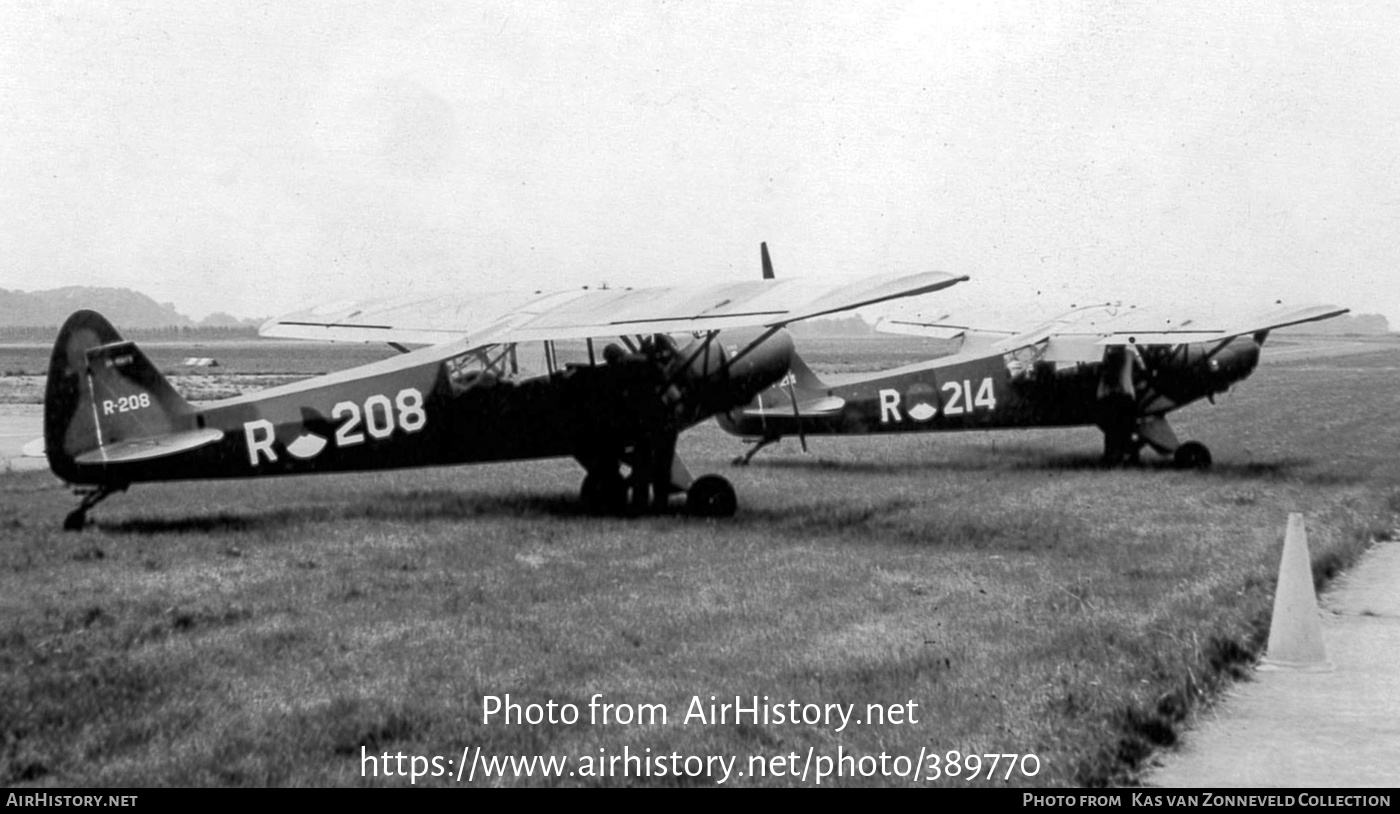 Aircraft Photo of R-208 | Piper L-21A Super Cub | Netherlands - Air Force | AirHistory.net #389770