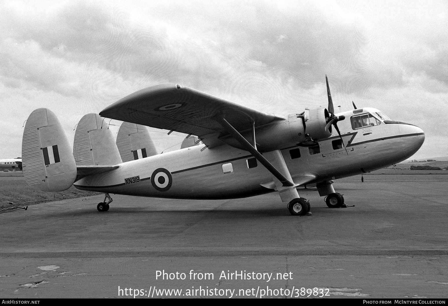 Aircraft Photo of XN319 | Scottish Aviation Twin Pioneer CC.2 | UK - Air Force | AirHistory.net #389832