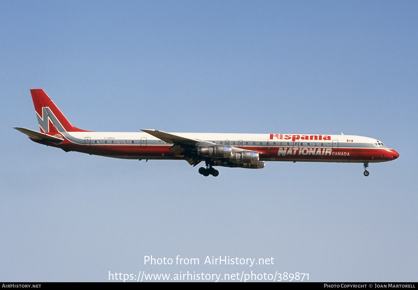 Aircraft Photo of C-GMXQ | McDonnell Douglas DC-8-61 | Hispania Líneas Aéreas | AirHistory.net #389871