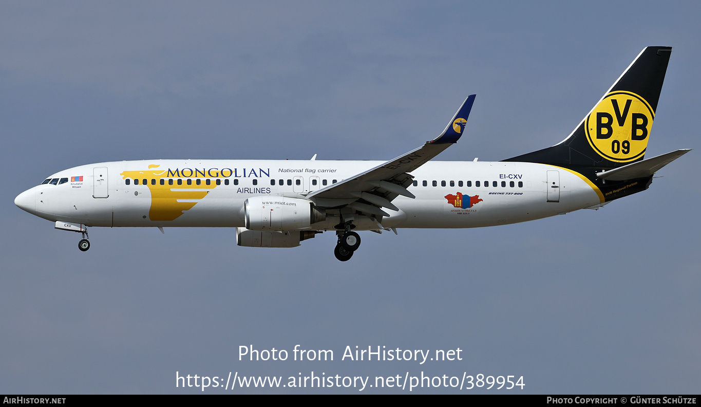 Aircraft Photo of EI-CXV | Boeing 737-8CX | MIAT Mongolian Airlines | AirHistory.net #389954