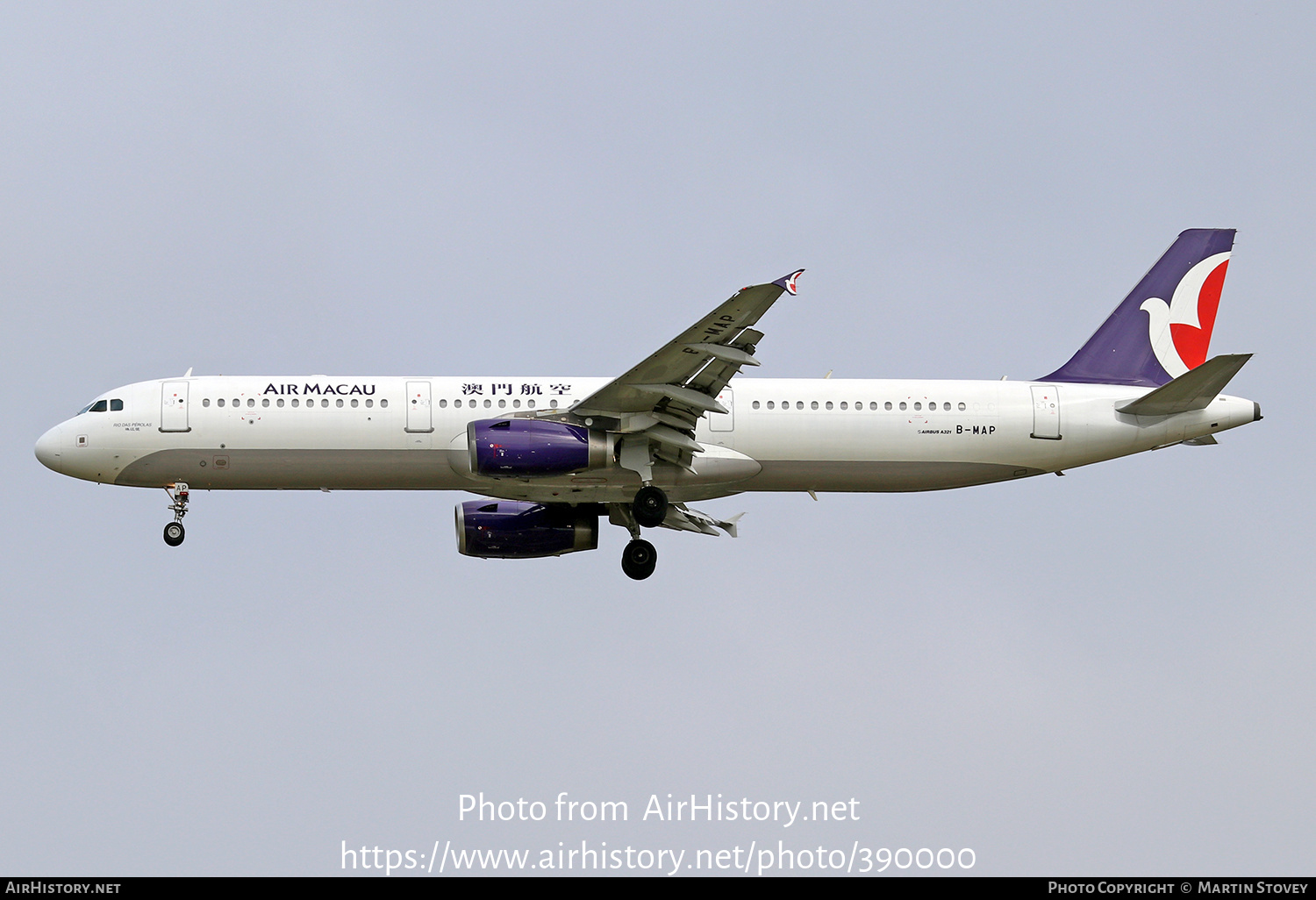 Aircraft Photo of B-MAP | Airbus A321-231 | Air Macau | AirHistory.net #390000