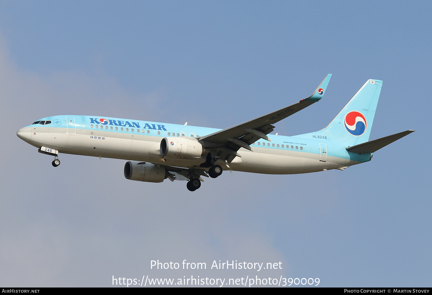 Aircraft Photo of HL8246 | Boeing 737-8SH | Korean Air | AirHistory.net #390009