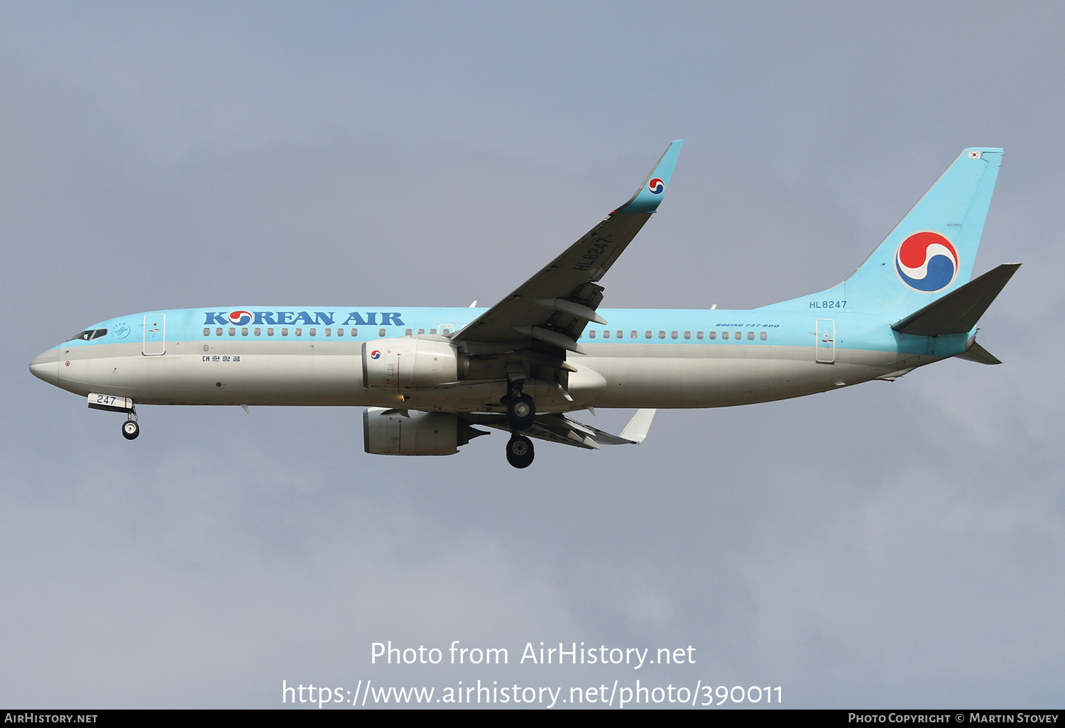 Aircraft Photo of HL8247 | Boeing 737-8SH | Korean Air | AirHistory.net #390011