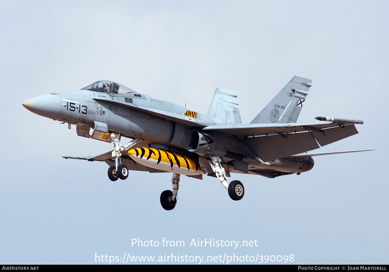 Aircraft Photo of C15-26 | McDonnell Douglas EF-18A Hornet | Spain - Air Force | AirHistory.net #390098