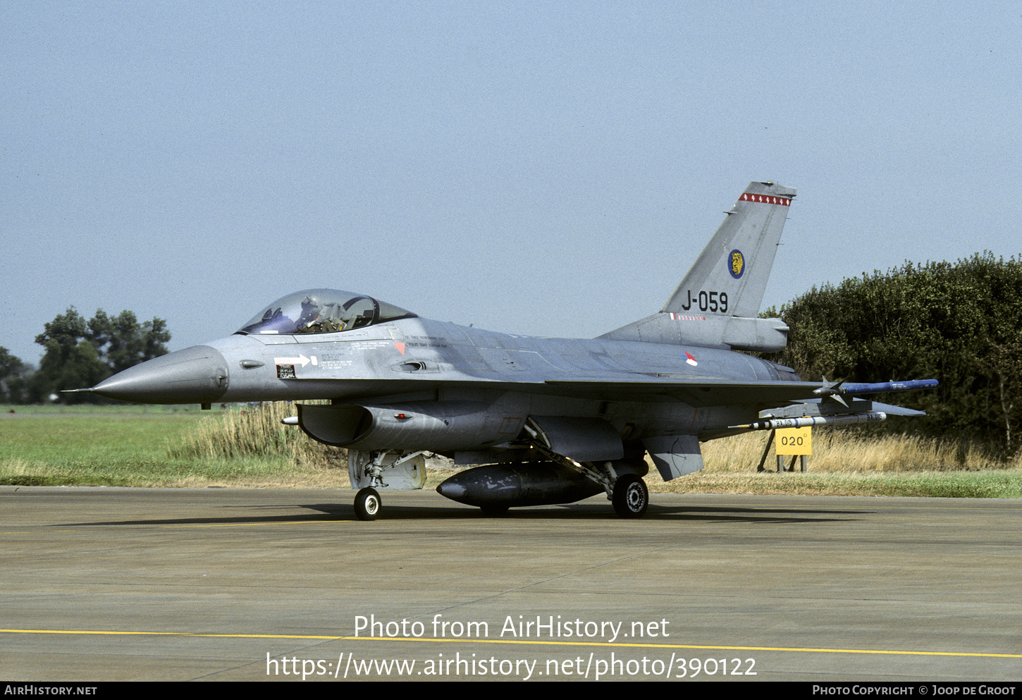 Aircraft Photo of J-059 | General Dynamics F-16A Fighting Falcon | Netherlands - Air Force | AirHistory.net #390122