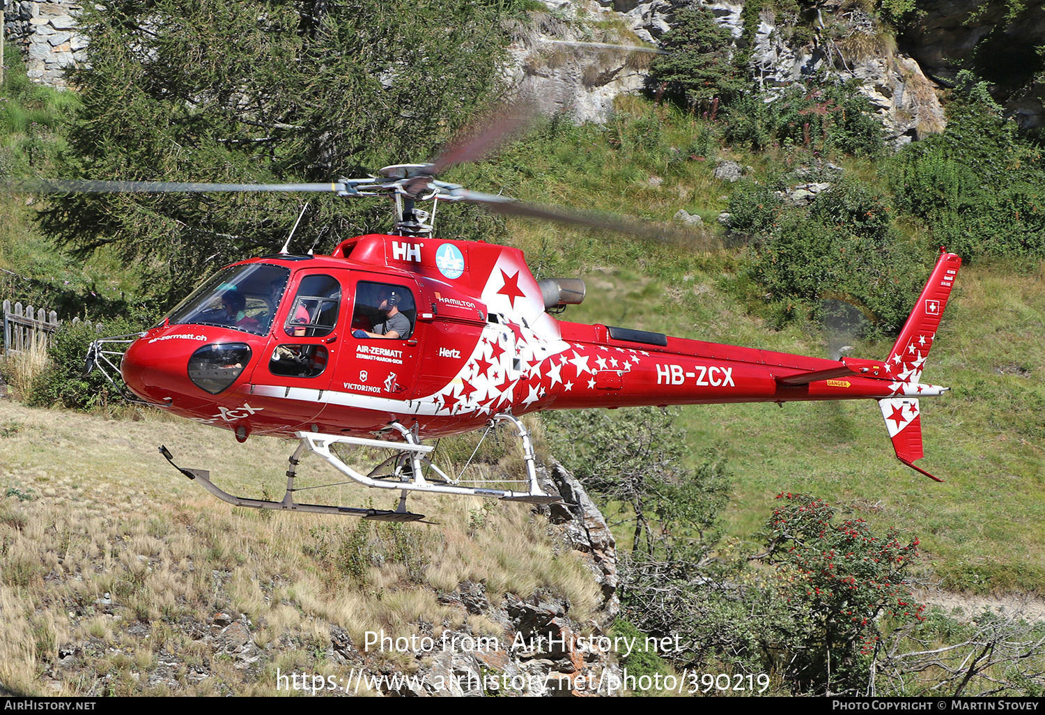 Aircraft Photo of HB-ZCX | Aerospatiale AS-350B-3 Ecureuil | Air Zermatt | AirHistory.net #390219