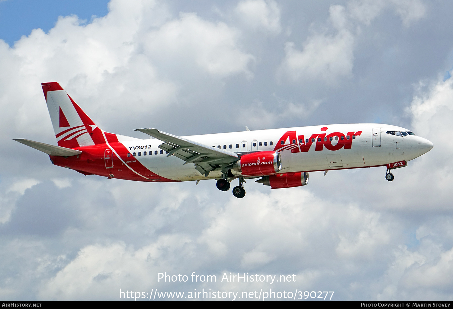 Aircraft Photo of YV3012 | Boeing 737-401 | Avior Airlines | AirHistory.net #390277