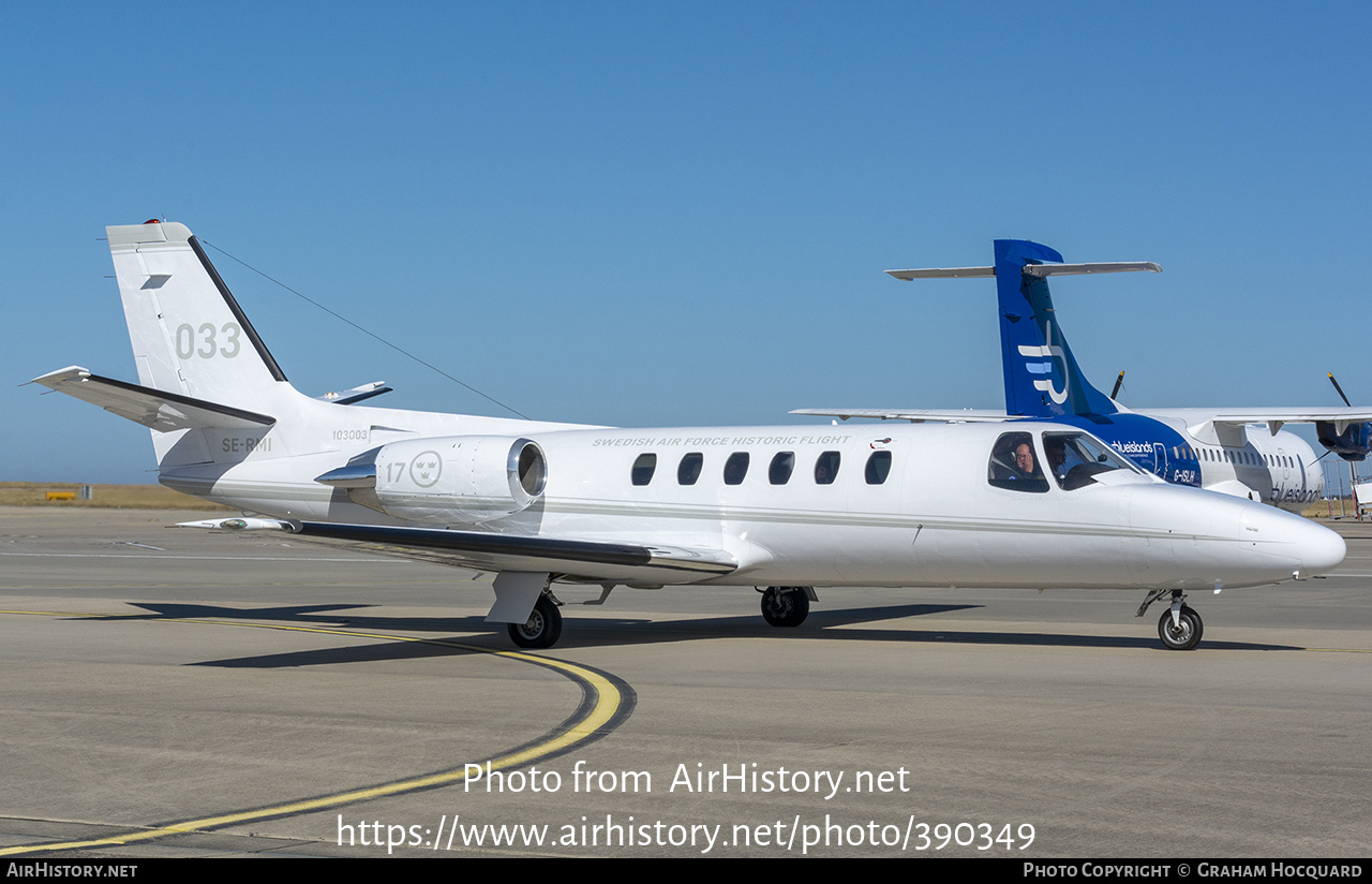 Aircraft Photo of SE-RMI / 103003 | Cessna 550 Citation Bravo | Swedish Air Force Historic Flight | Sweden - Air Force | AirHistory.net #390349