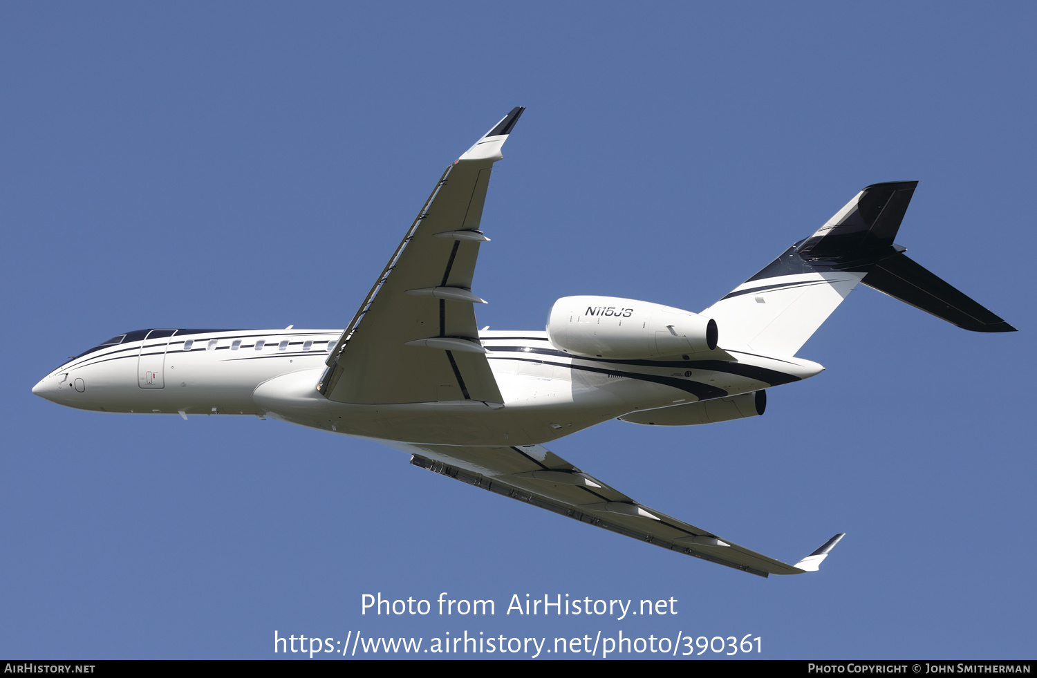 Aircraft Photo of N115JS | Bombardier Global 6000 (BD-700-1A10) | AirHistory.net #390361