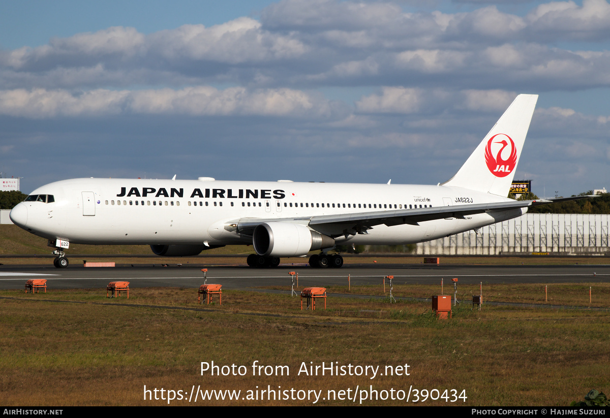 Aircraft Photo of JA622J | Boeing 767-346/ER | Japan Airlines - JAL | AirHistory.net #390434