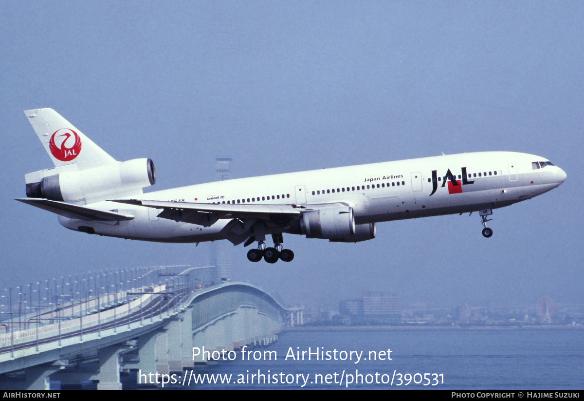 Aircraft Photo of JA8548 | McDonnell Douglas DC-10-40D | Japan Airlines - JAL | AirHistory.net #390531