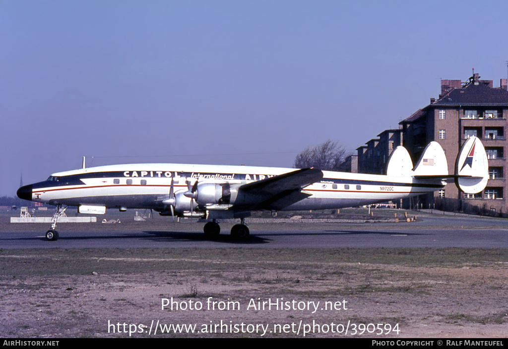 Aircraft Photo of N9720C | Lockheed L-1049G Super Constellation | Capitol International Airways | AirHistory.net #390594