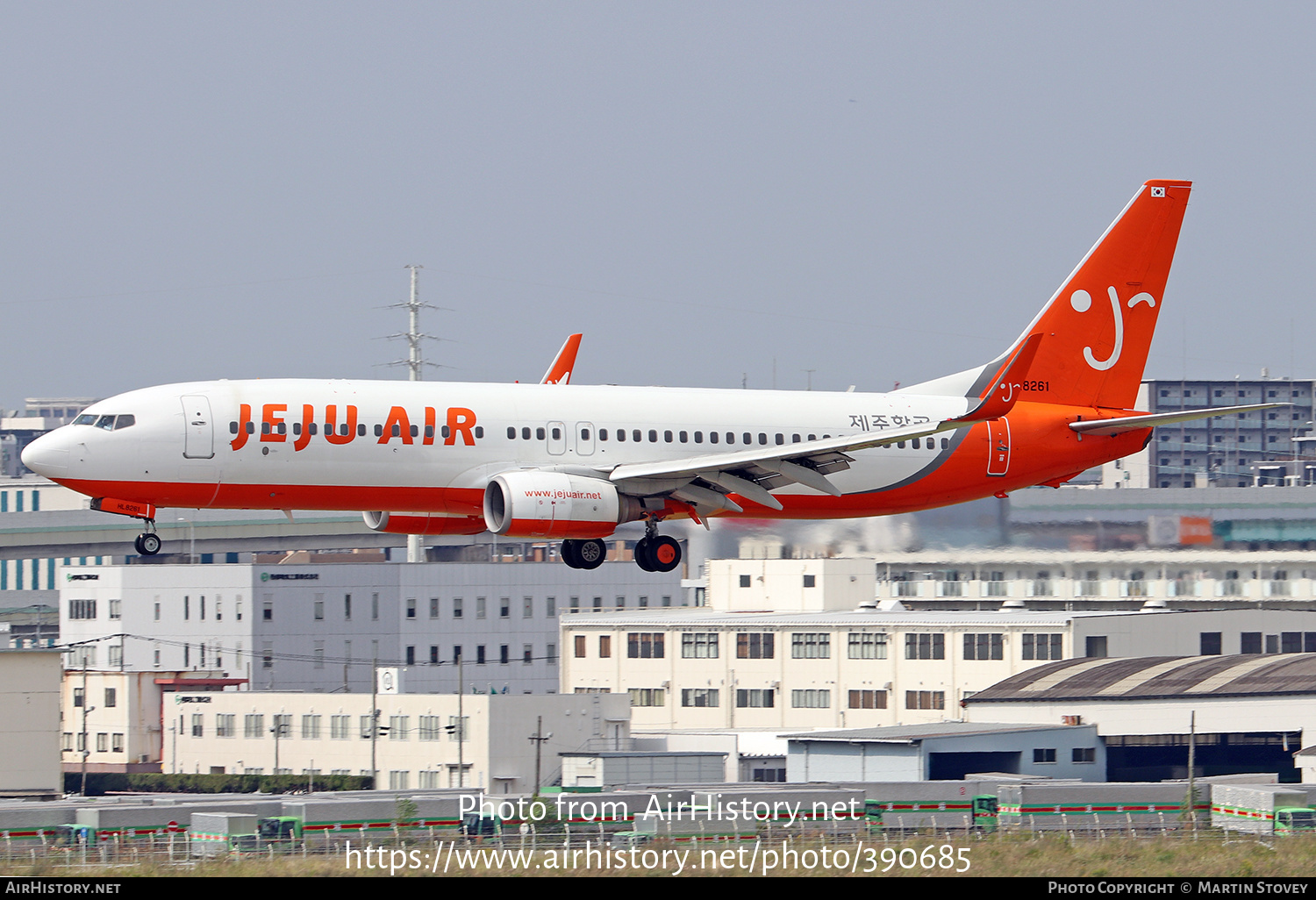 Aircraft Photo of HL8261 | Boeing 737-8BK | Jeju Air | AirHistory.net #390685