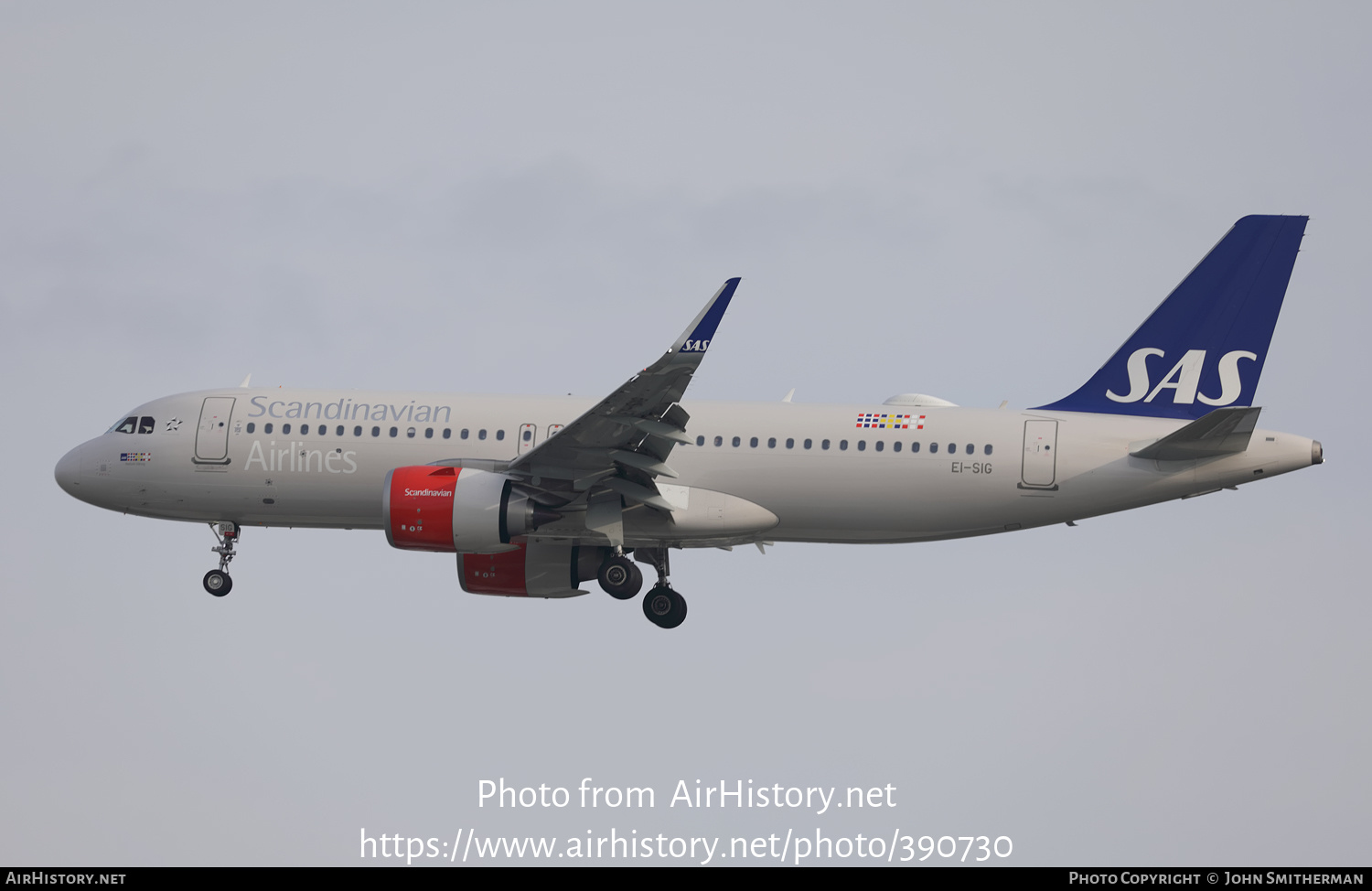 Aircraft Photo of EI-SIG | Airbus A320-251N | Scandinavian Airlines - SAS | AirHistory.net #390730