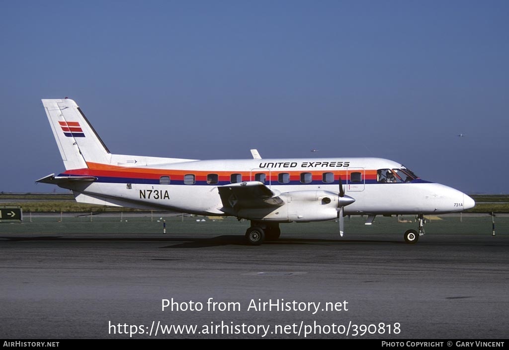 Aircraft Photo of N731A | Embraer EMB-110P1 Bandeirante | United Express | AirHistory.net #390818