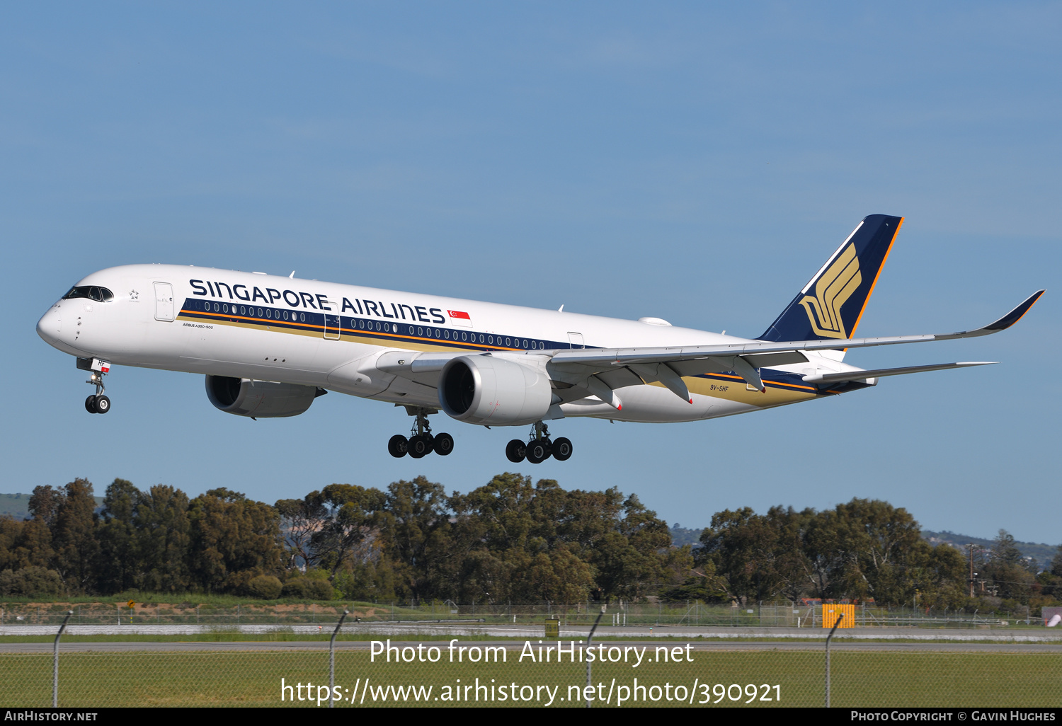 Aircraft Photo of 9V-SHF | Airbus A350-941 | Singapore Airlines | AirHistory.net #390921