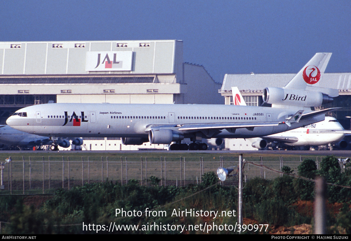 Aircraft Photo of JA8581 | McDonnell Douglas MD-11 | Japan Airlines - JAL | AirHistory.net #390977