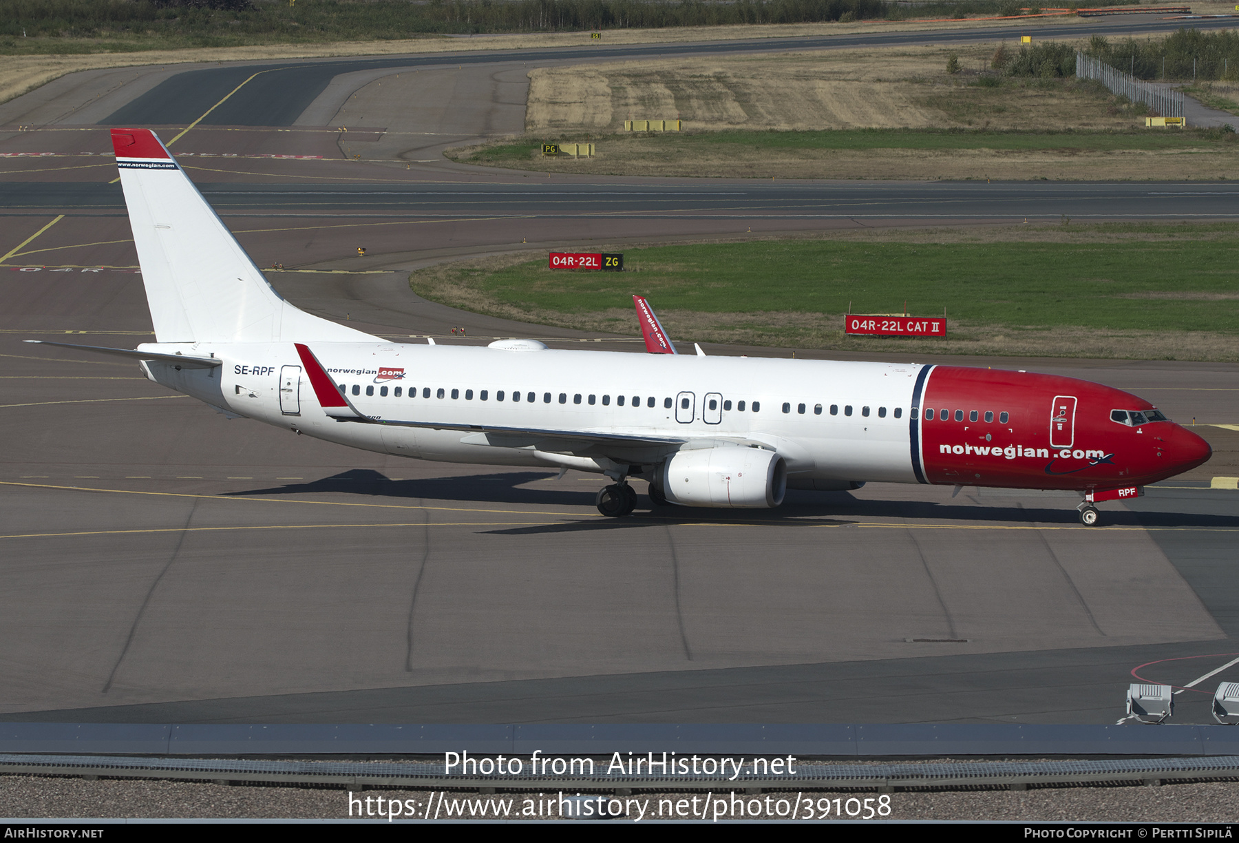 Aircraft Photo of SE-RPF | Boeing 737-8JP | Norwegian | AirHistory.net #391058