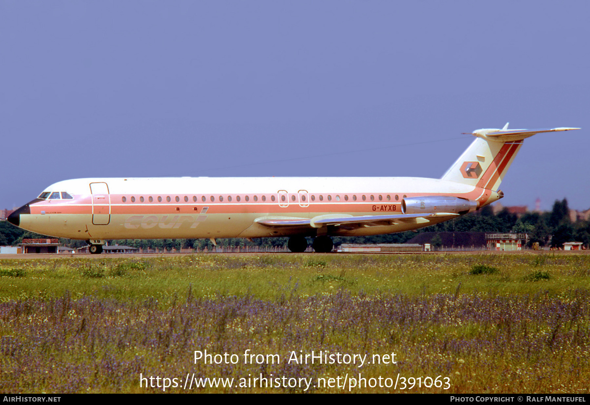 Aircraft Photo of G-AYXB | BAC 111-521FH One-Eleven | Court Line | AirHistory.net #391063