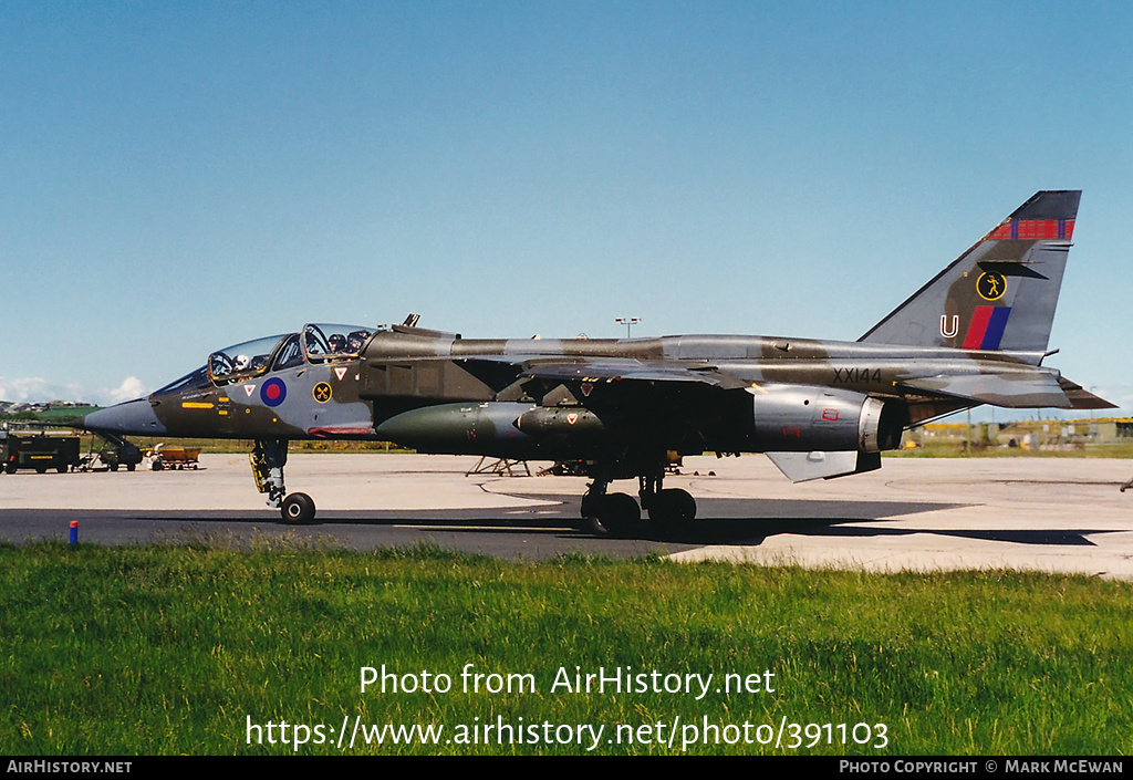 Aircraft Photo of XX144 | Sepecat Jaguar T2A | UK - Air Force | AirHistory.net #391103