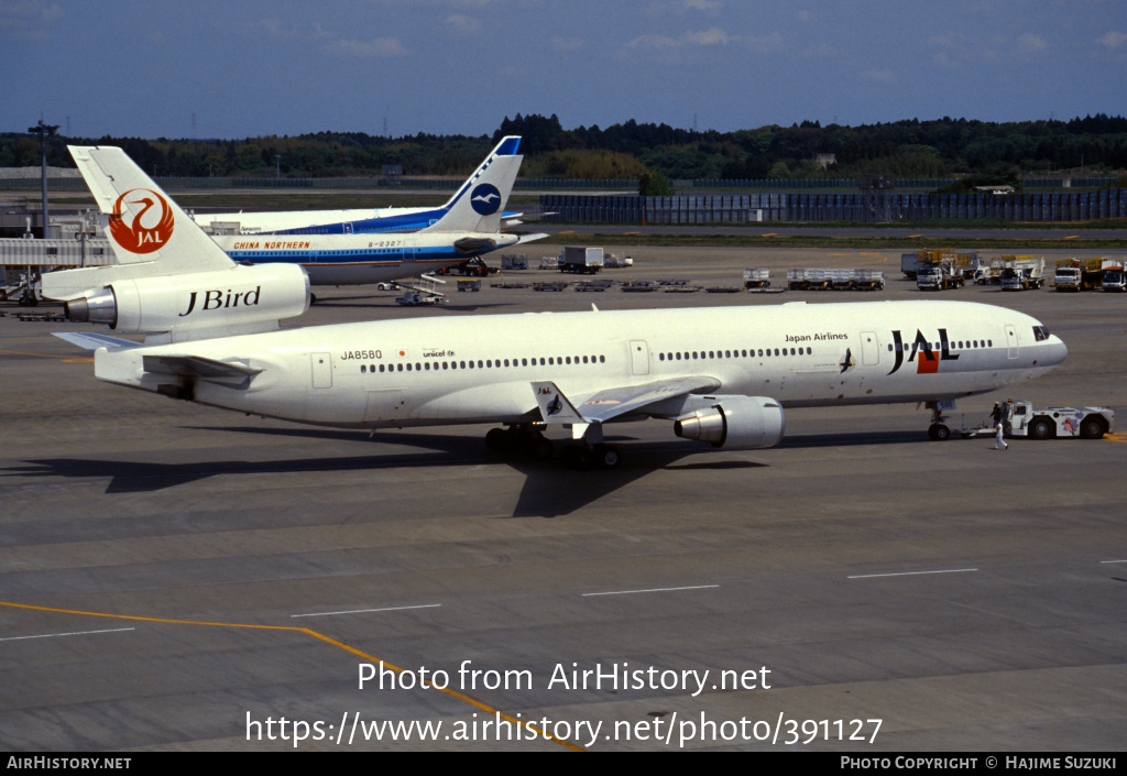 Aircraft Photo of JA8580 | McDonnell Douglas MD-11 | Japan Airlines - JAL | AirHistory.net #391127