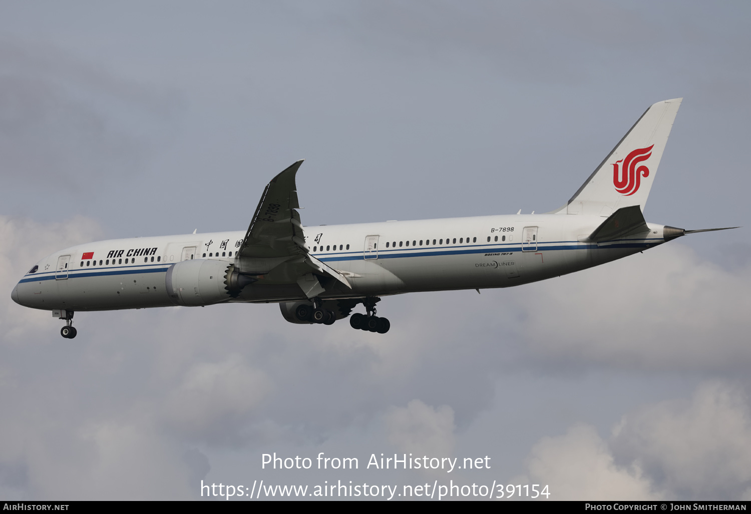 Aircraft Photo of B-7898 | Boeing 787-9 Dreamliner | Air China | AirHistory.net #391154