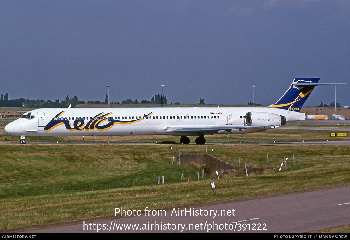 Aircraft Photo of HB-JIA | McDonnell Douglas MD-90-30 | Hello | AirHistory.net #391222