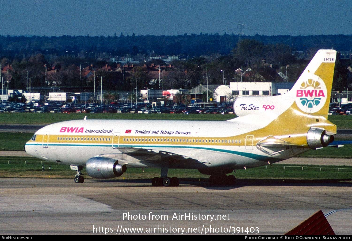 Aircraft Photo of 9Y-TGN | Lockheed L-1011-385-3 TriStar 500 | BWIA International - Trinidad and Tobago Airways | AirHistory.net #391403