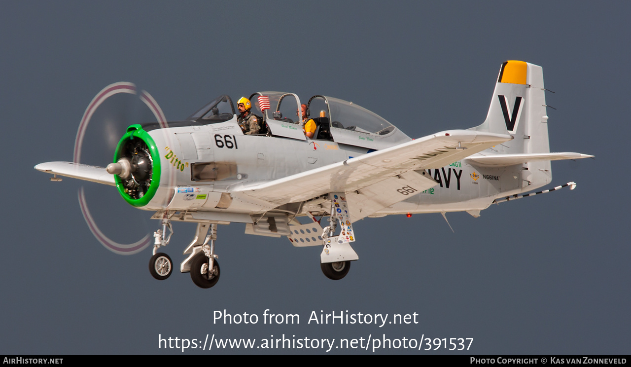 Aircraft Photo of N661NA / 140661 | North American T-28C Trojan | USA - Navy | AirHistory.net #391537