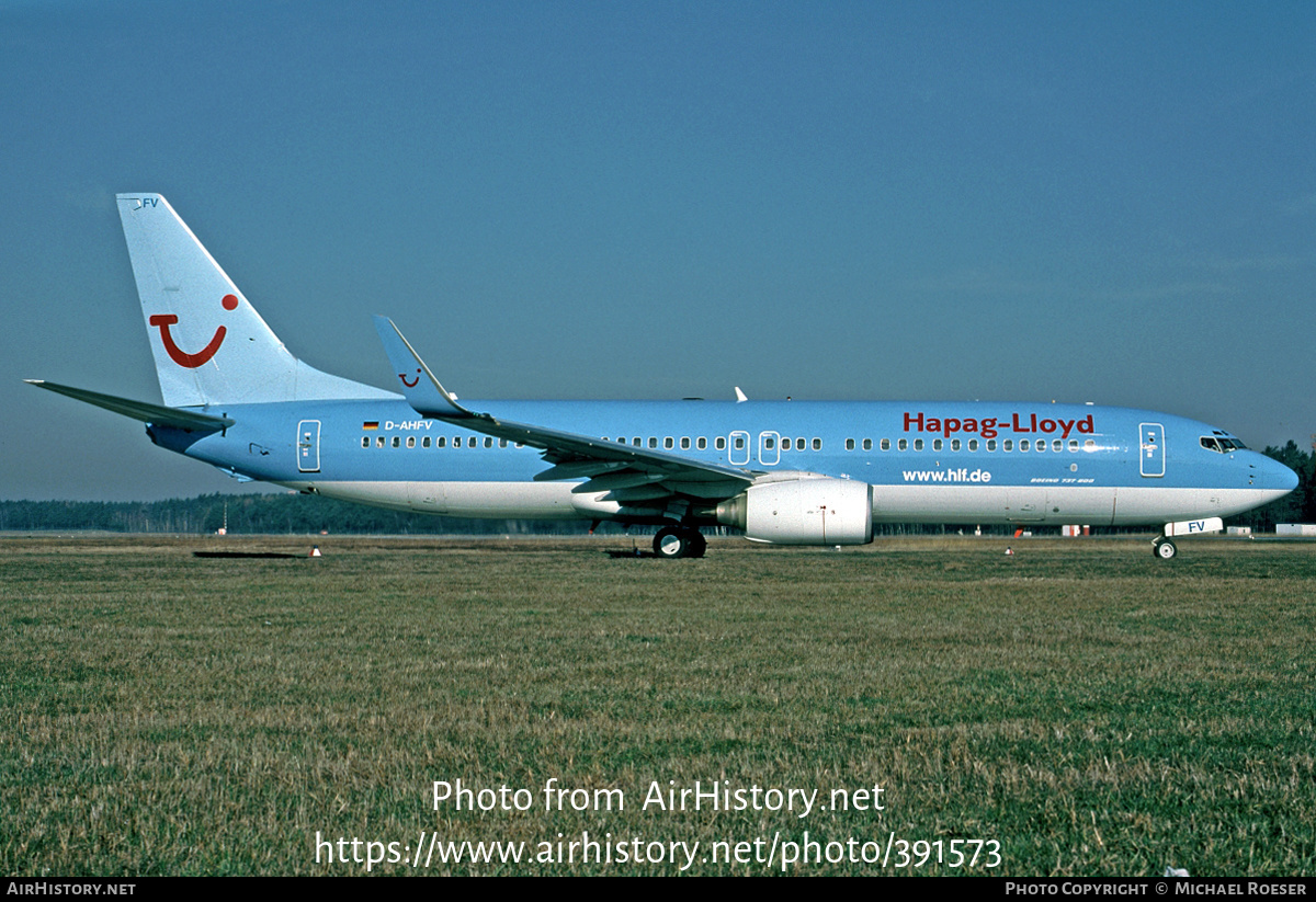 Aircraft Photo of D-AHFV | Boeing 737-8K5 | Hapag-Lloyd | AirHistory.net #391573