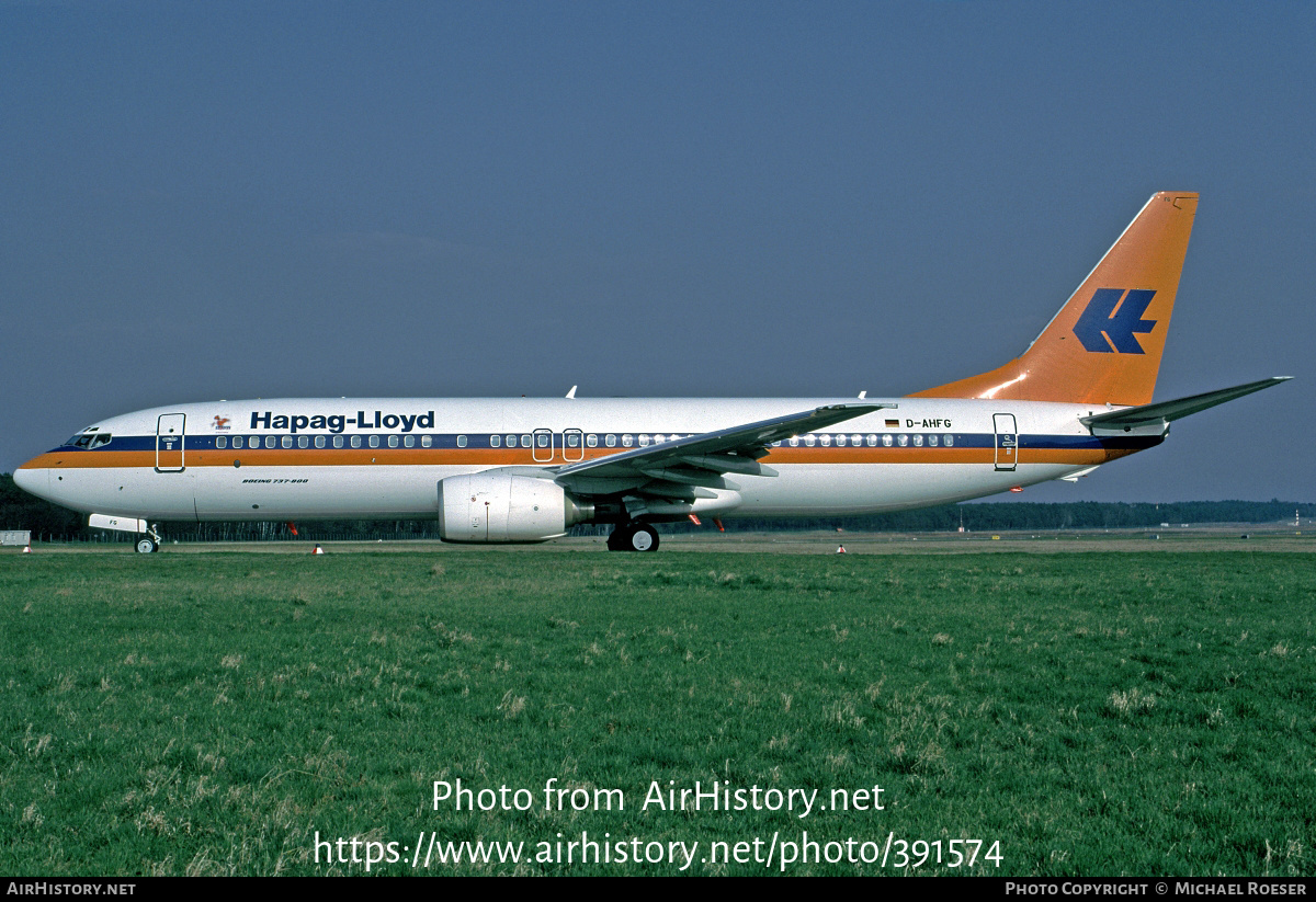 Aircraft Photo of D-AHFG | Boeing 737-8K5 | Hapag-Lloyd | AirHistory.net #391574