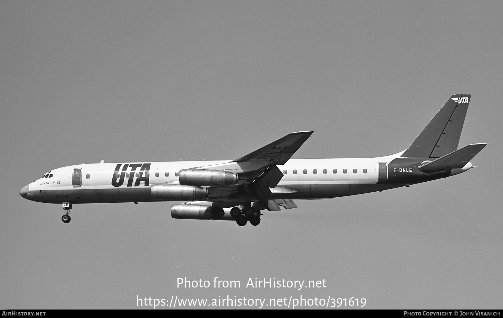 Aircraft Photo of F-BNLE | McDonnell Douglas DC-8-62 | UTA - Union de Transports Aériens | AirHistory.net #391619