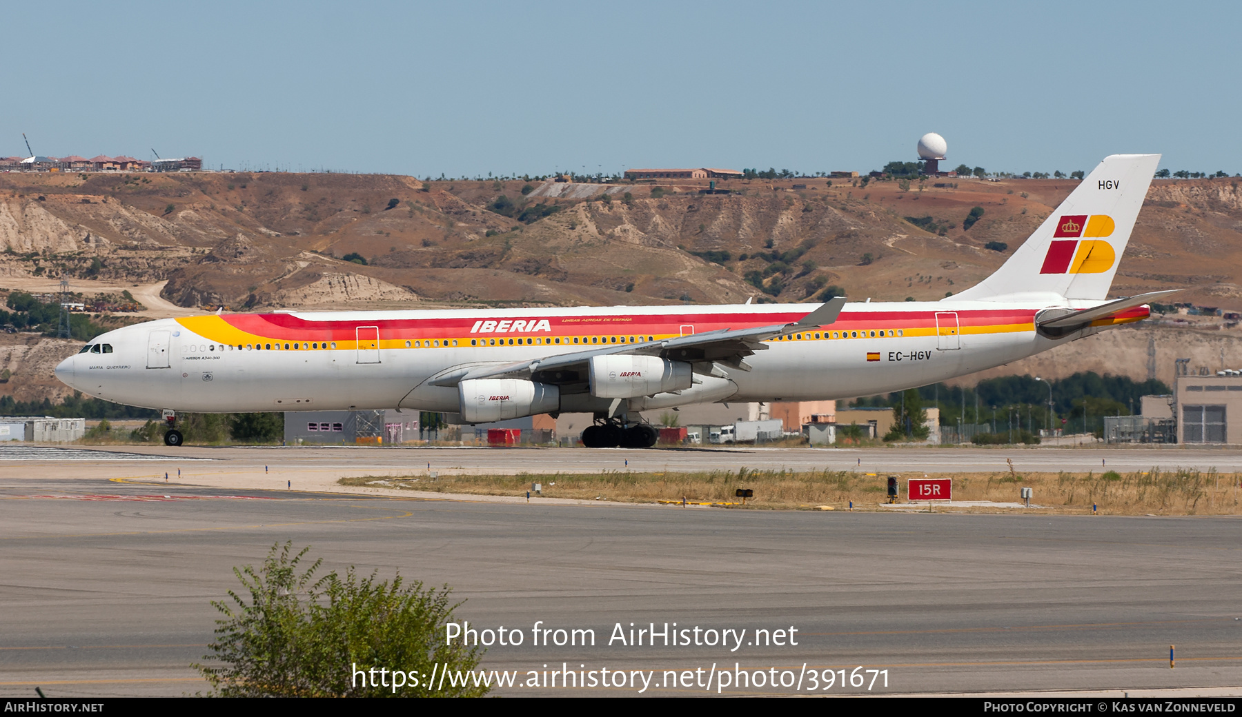 Aircraft Photo of EC-HGV | Airbus A340-313X | Iberia | AirHistory.net #391671