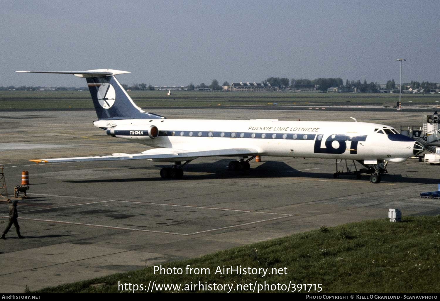 Aircraft Photo of SP-LHD | Tupolev Tu-134A | LOT Polish Airlines - Polskie Linie Lotnicze | AirHistory.net #391715