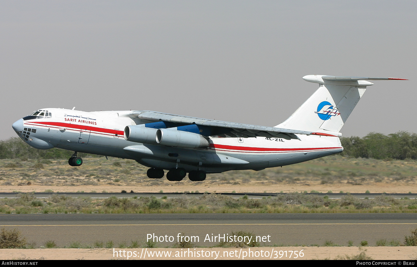 Aircraft Photo of 4L-ZIL | Ilyushin Il-76TD | Sarit Airlines | AirHistory.net #391756