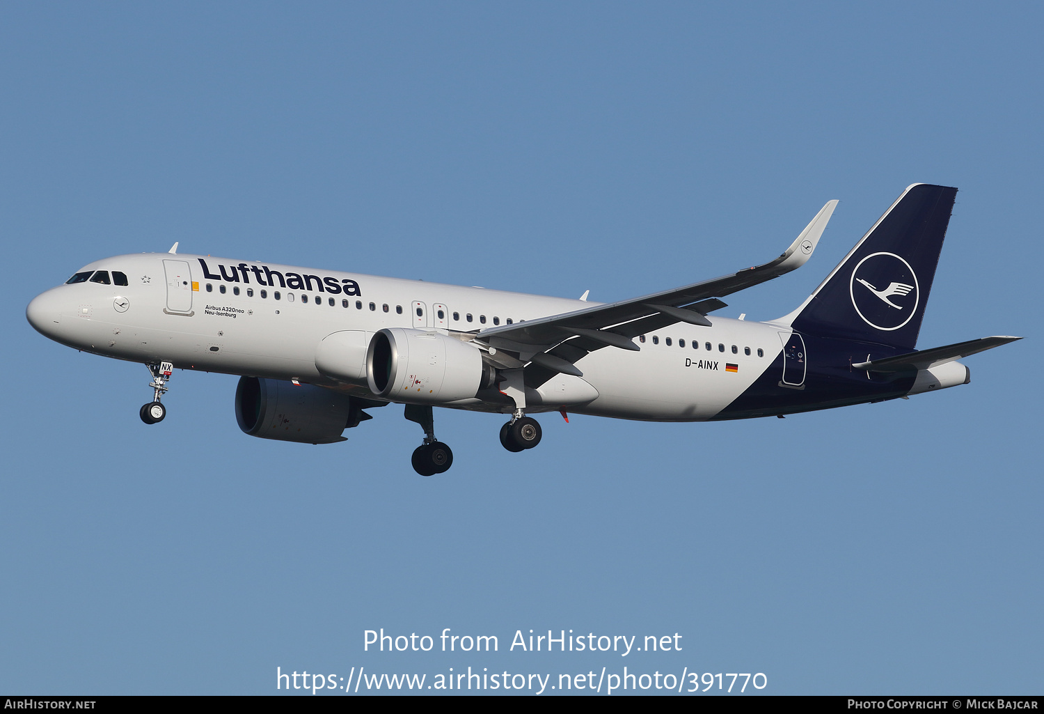 Aircraft Photo of D-AINX | Airbus A320-271N | Lufthansa | AirHistory.net #391770