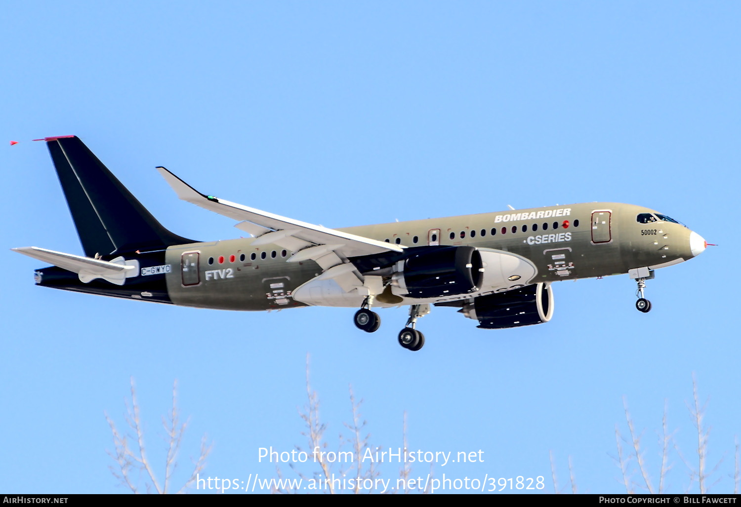 Aircraft Photo of C-GWYD | Bombardier CSeries CS100 (BD-500-1A10) | Bombardier | AirHistory.net #391828