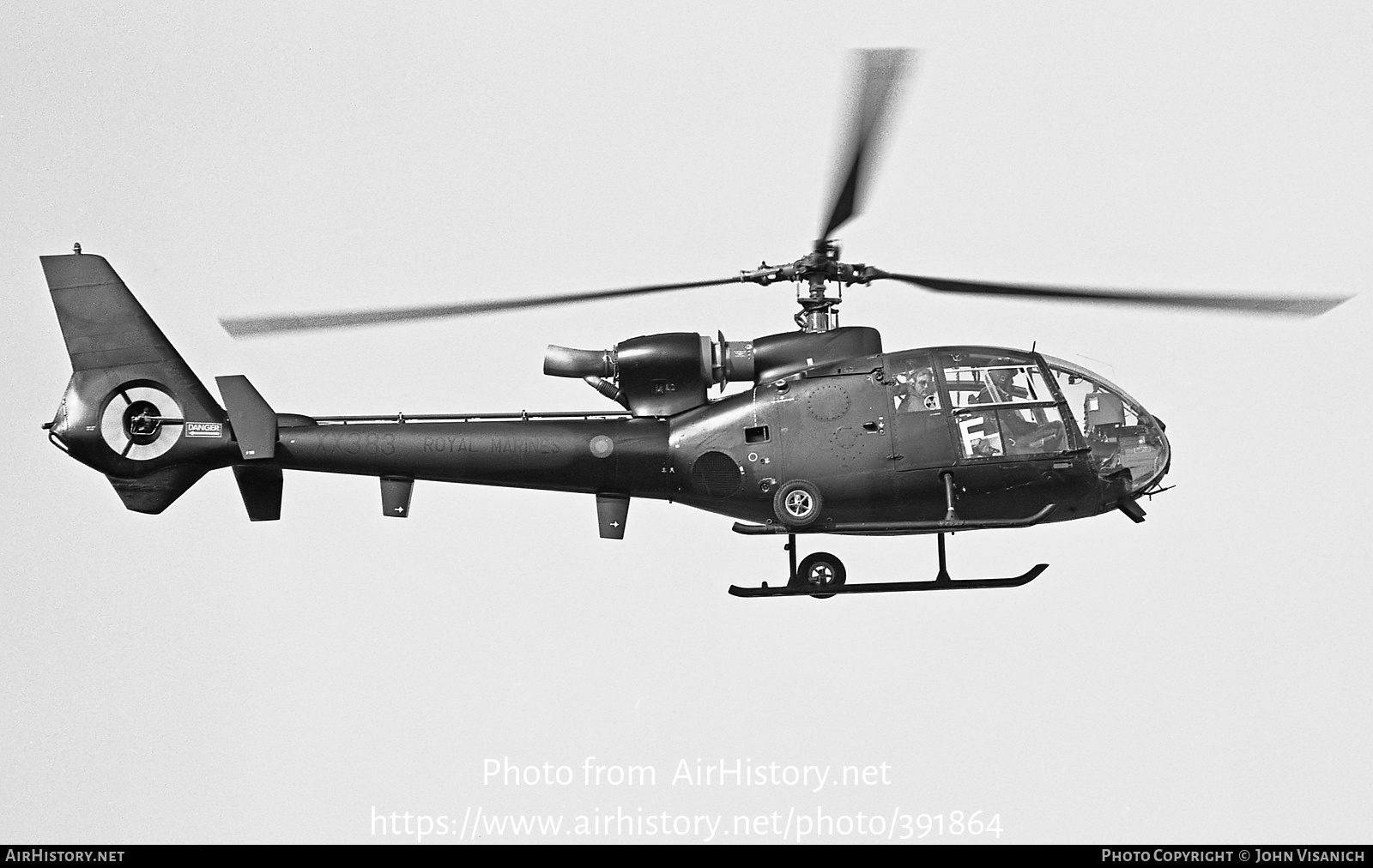 Aircraft Photo of XX383 | Aerospatiale SA-341B Gazelle AH1 | UK - Marines | AirHistory.net #391864