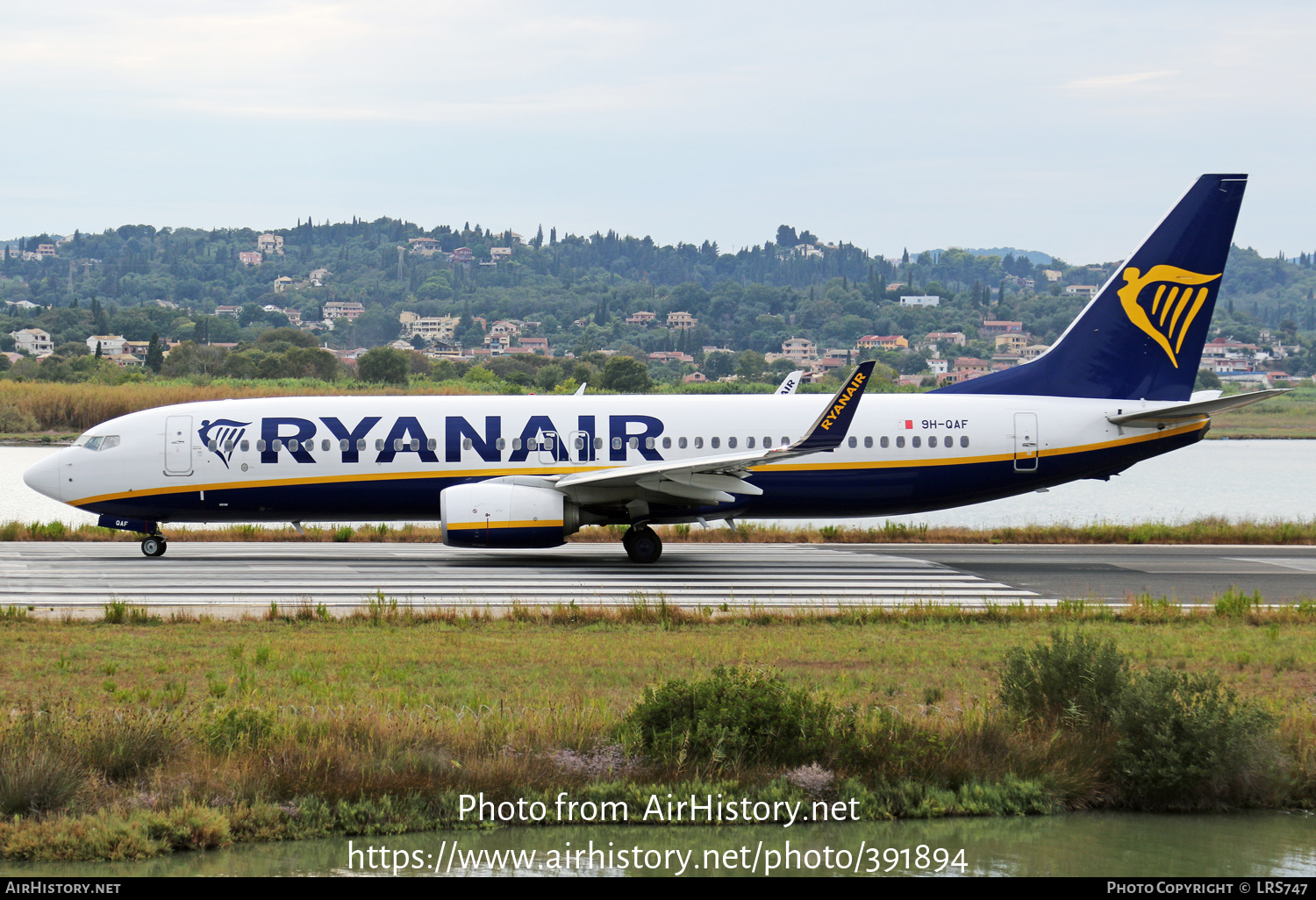 Aircraft Photo of 9H-QAF | Boeing 737-800 | Ryanair | AirHistory.net #391894