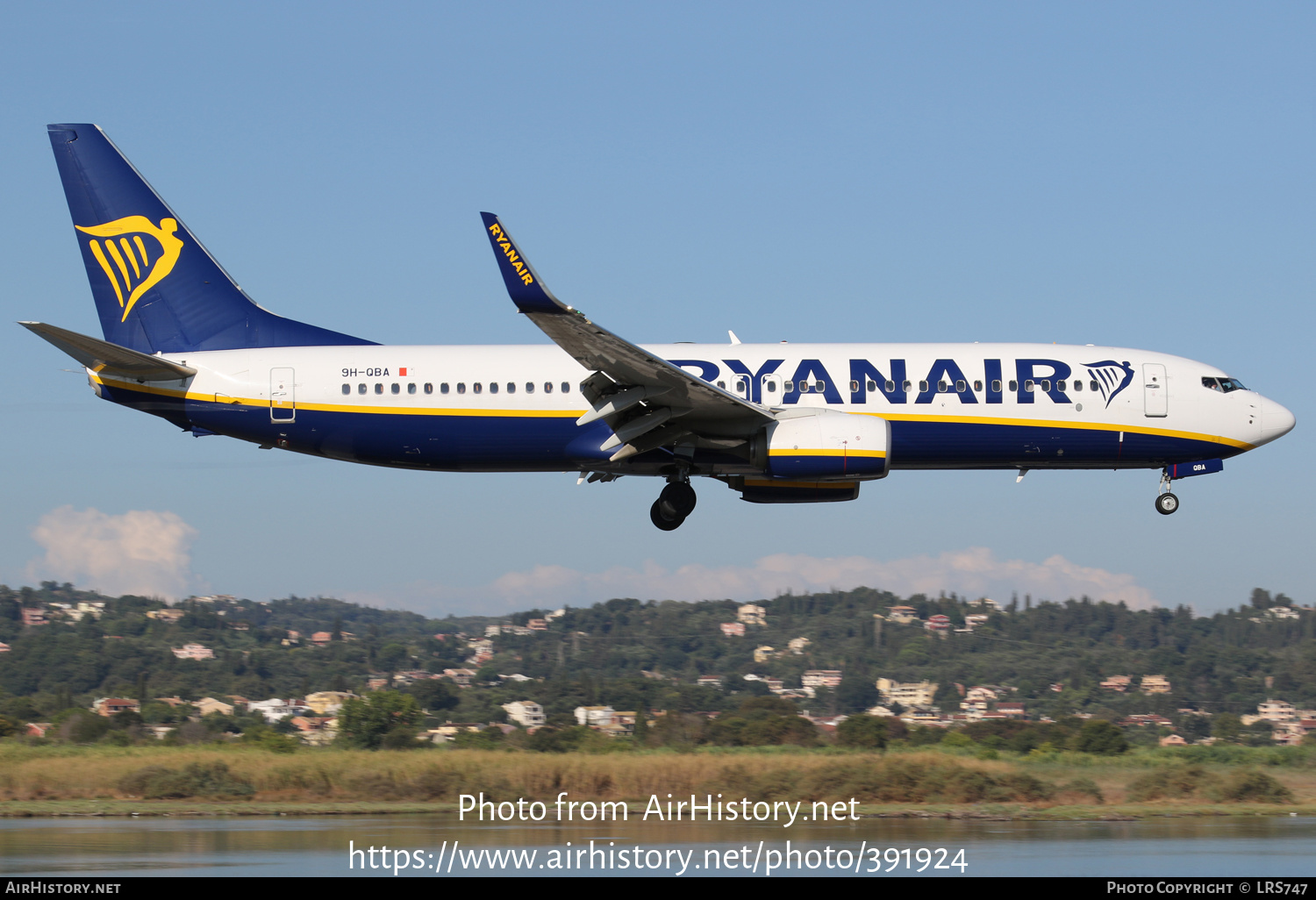 Aircraft Photo of 9H-QBA | Boeing 737-800 | Ryanair | AirHistory.net #391924