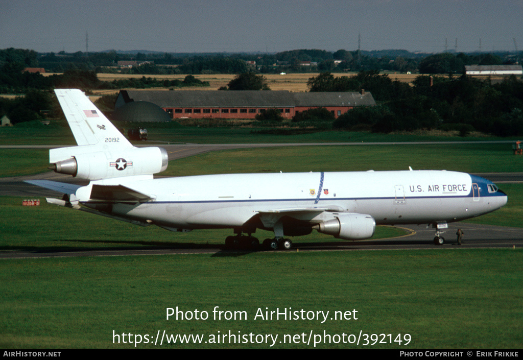 Aircraft Photo of 82-0192 / 20192 | McDonnell Douglas KC-10A Extender (DC-10-30CF) | USA - Air Force | AirHistory.net #392149