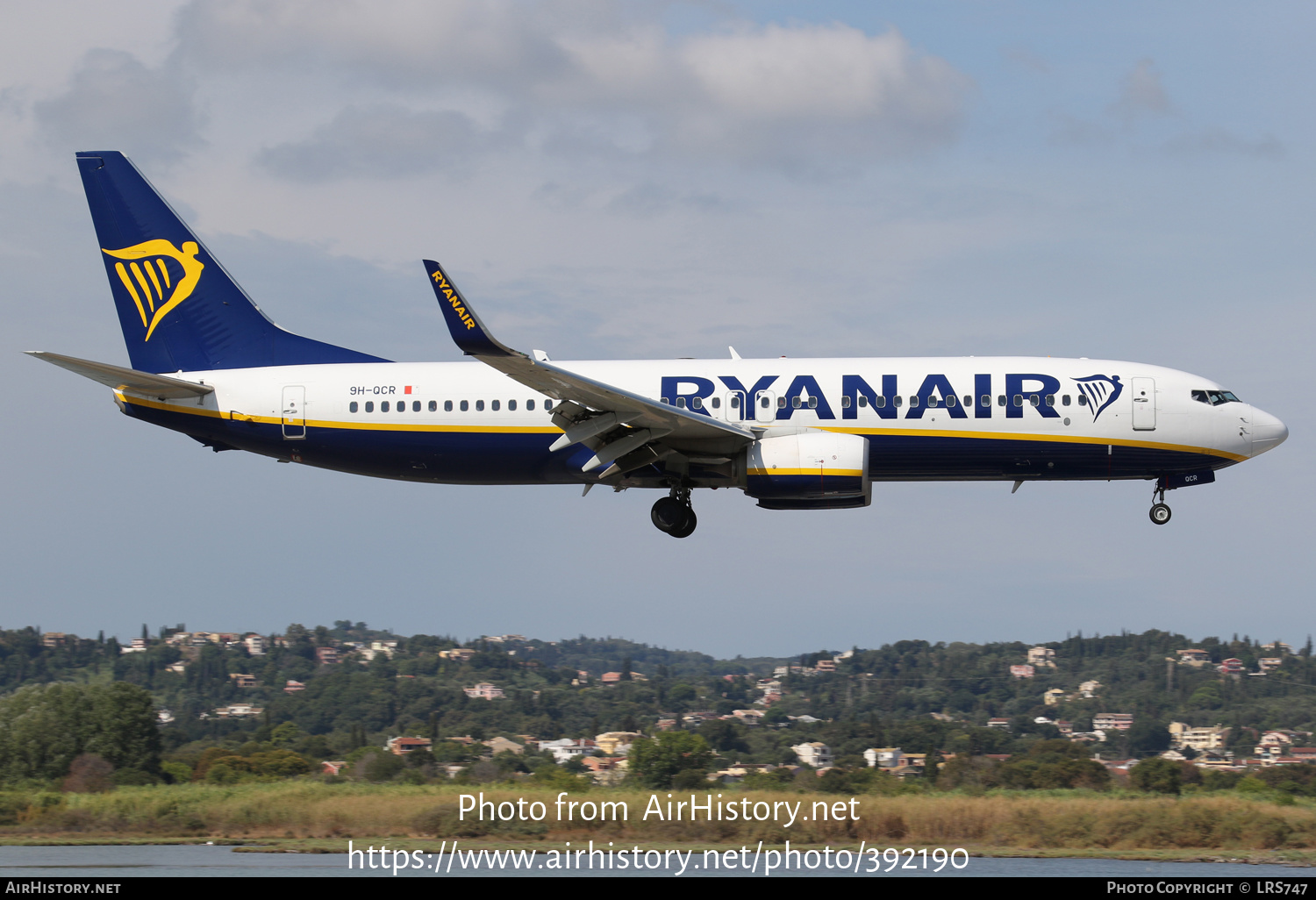 Aircraft Photo of 9H-QCR | Boeing 737-8AS | Ryanair | AirHistory.net #392190