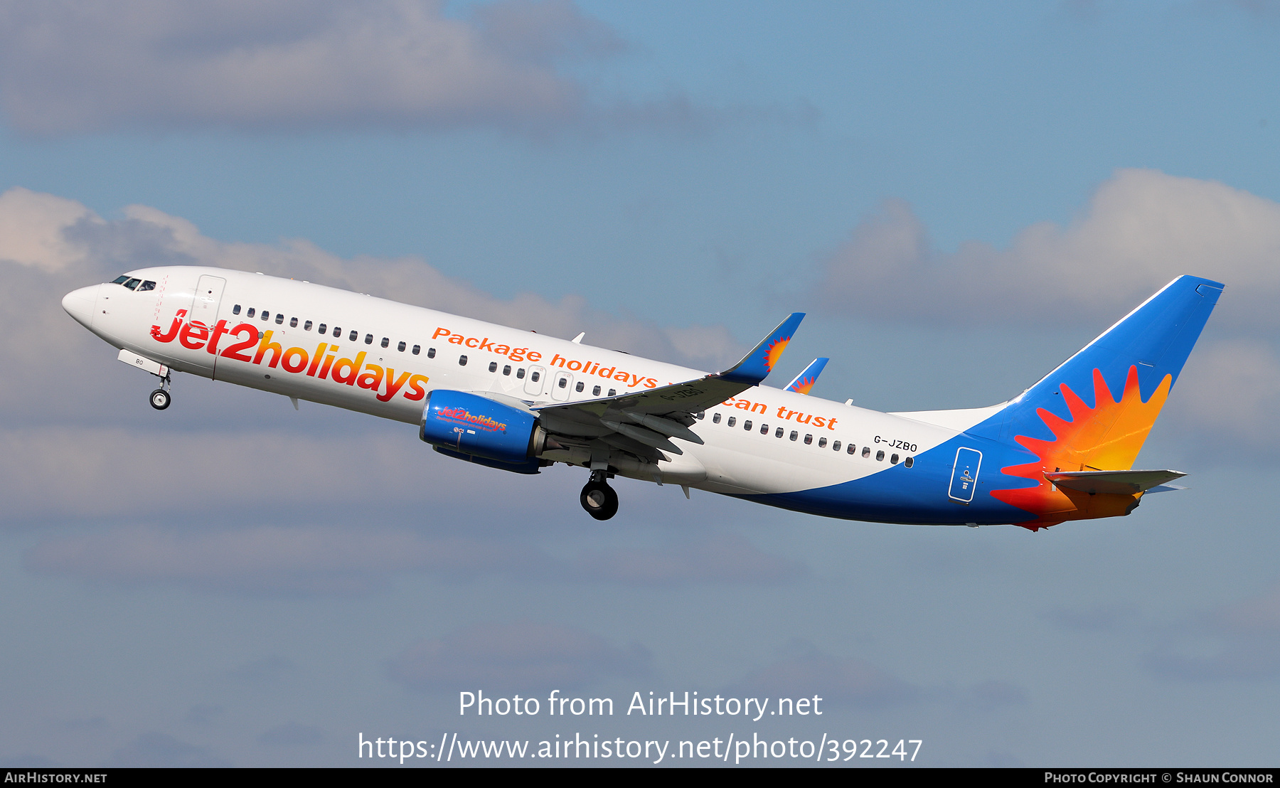 Aircraft Photo of G-JZBO | Boeing 737-800 | Jet2 Holidays | AirHistory.net #392247